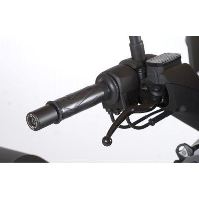Load image into Gallery viewer, R&amp;G Racing Black Bar End Sliders For 2010-2014 Yamaha XMAX 125
