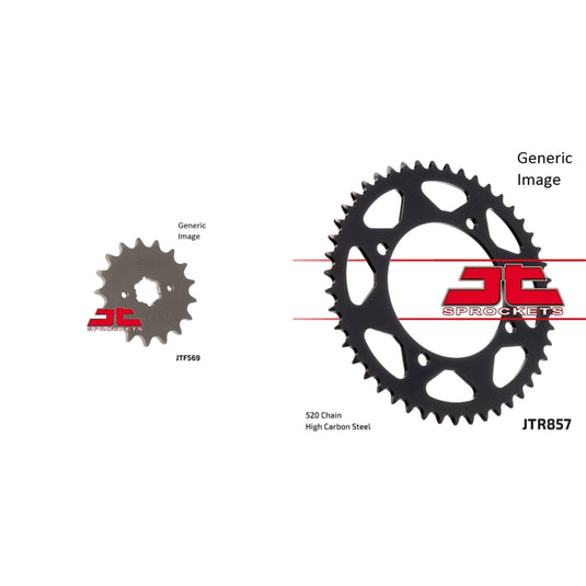 Front & Rear Sprocket Kit for Street YAMAHA XV250 Virago 1988-1990