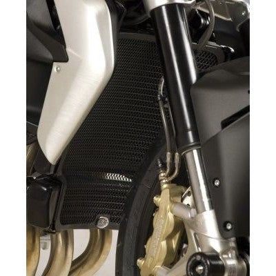 R&G Racing Black Aluminum Radiator Guard For 2013-2016 MV Agusta Brutale 675