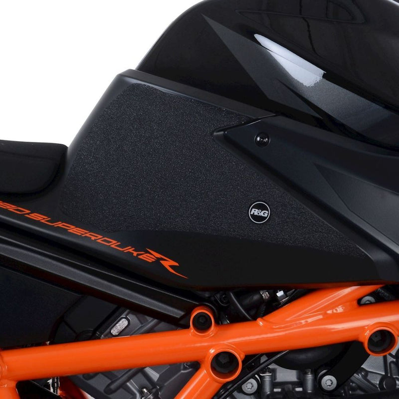 Load image into Gallery viewer, R&amp;G Racing Black Tank Traction Grips For 2020-2024 KTM 1290 Super Duke R
