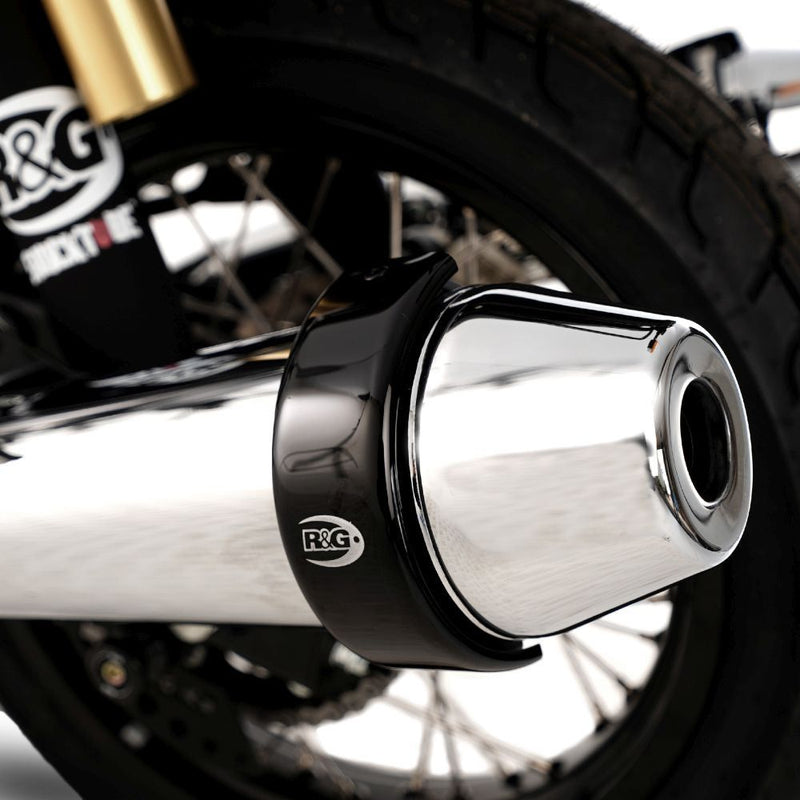 Load image into Gallery viewer, R&amp;G Racing Black 5.5- 6.5&quot; Round Exhaust Protector EP0009BK
