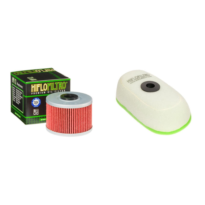 HIFLO FILTRO Oil and Dual-Stage Foam Air filter Kit for HONDA XR650 L 93-16