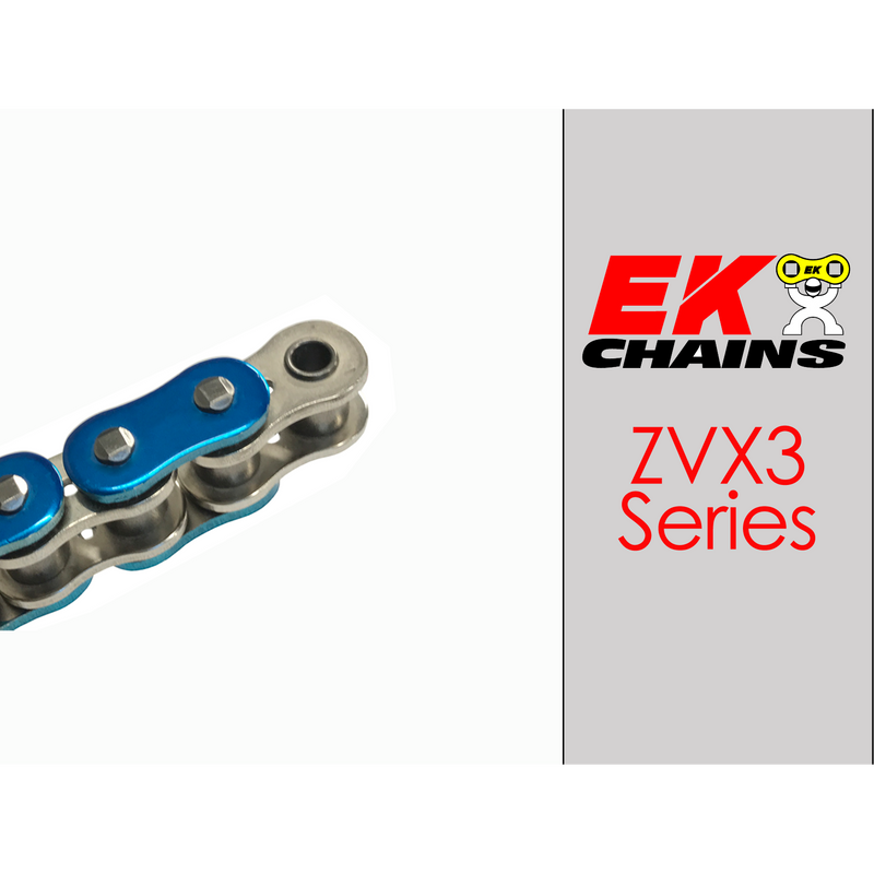 Load image into Gallery viewer, EK 525-ZVX3 Motorcycle Drive Chain (Specify Links and Color) Rivet Master Link
