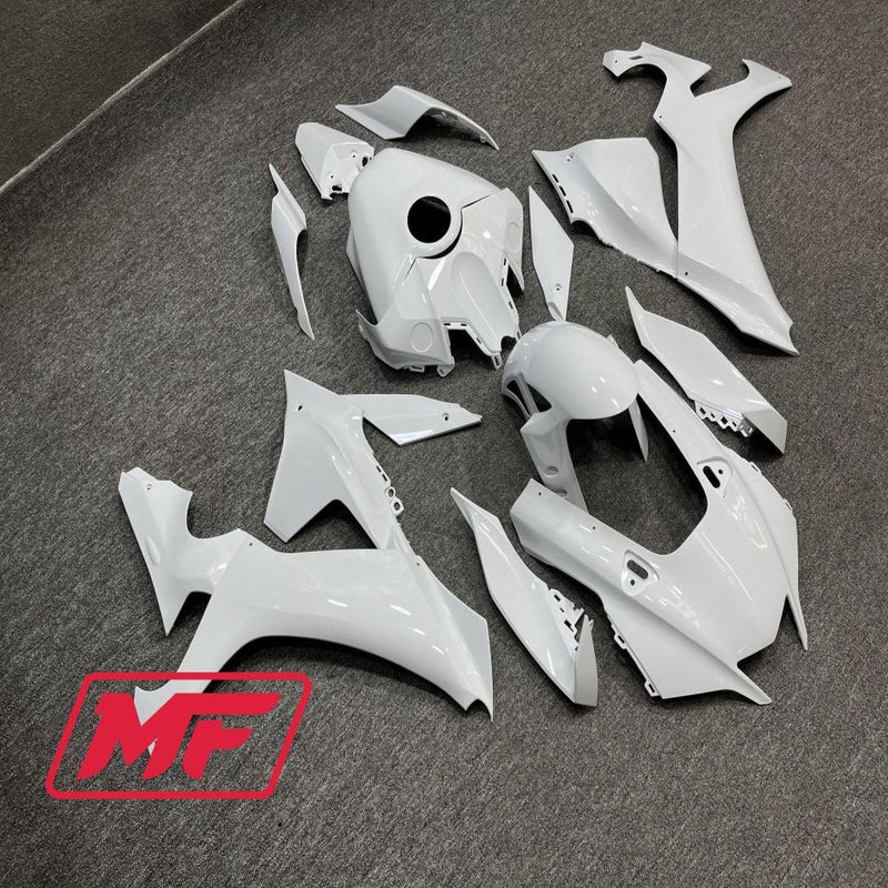 Load image into Gallery viewer, Monster Fairings Full Kit Yamaha R1 20-23 Gloss White + Windshield + Gas Tank Cover

