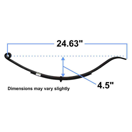 Slipper Radius Style Trailer Leaf Spring - 1-3/4