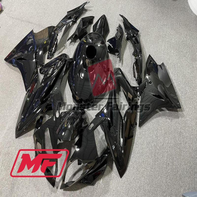 Load image into Gallery viewer, Monster Fairings Full Kit BMW S1000RR 17-18 Gloss Black + Windshield + Gas Tank Cover
