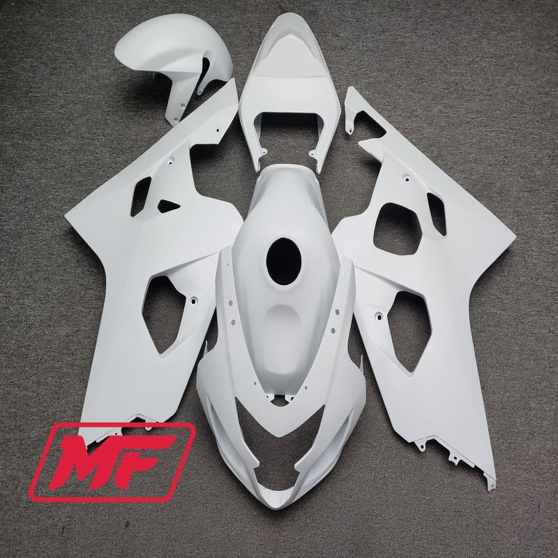 Load image into Gallery viewer, Monster Fairings Full Kit Suzuki GSXR600-750 04-05 Matte White + Windshield + Gas Tank Cover

