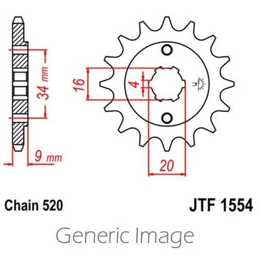 Front & Rear Steel Sprocket Kit for ATV/UTV YAMAHA YFS200 Blaster 1988-2006