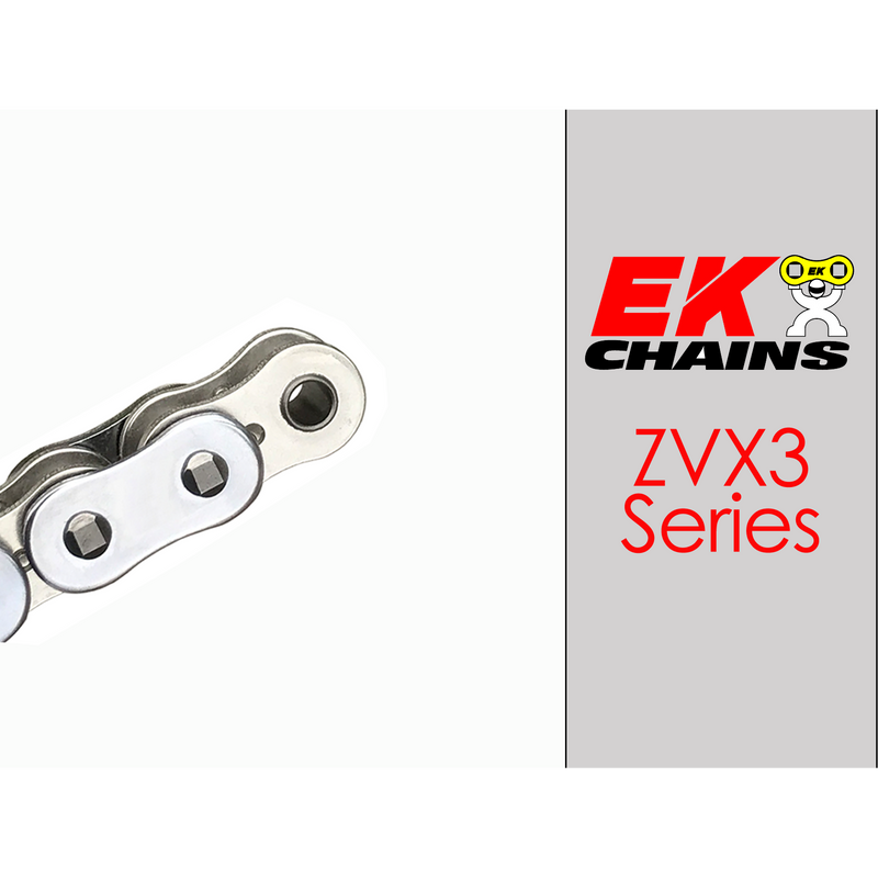 Load image into Gallery viewer, EK 525-ZVX3 Motorcycle Drive Chain (Specify Links and Color) Rivet Master Link
