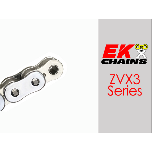 EK 525-ZVX3 Motorcycle Drive Chain (Specify Links and Color) Rivet Master Link