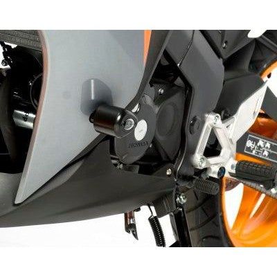 Load image into Gallery viewer, R&amp;G Racing Black Aero Style Crash Protectors For 2011-2017 Honda CBR125R
