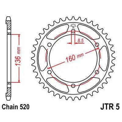 Front & Rear Sprocket Kit for BMW F650 Funduro 96-00 JT Sprockets