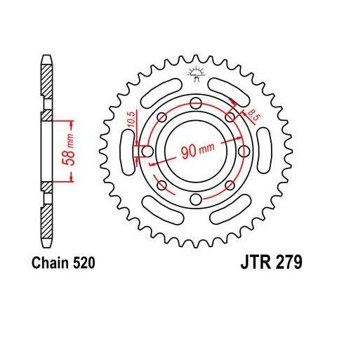 Steel Rear Sprocket 33T for Street HONDA CM250C 1982