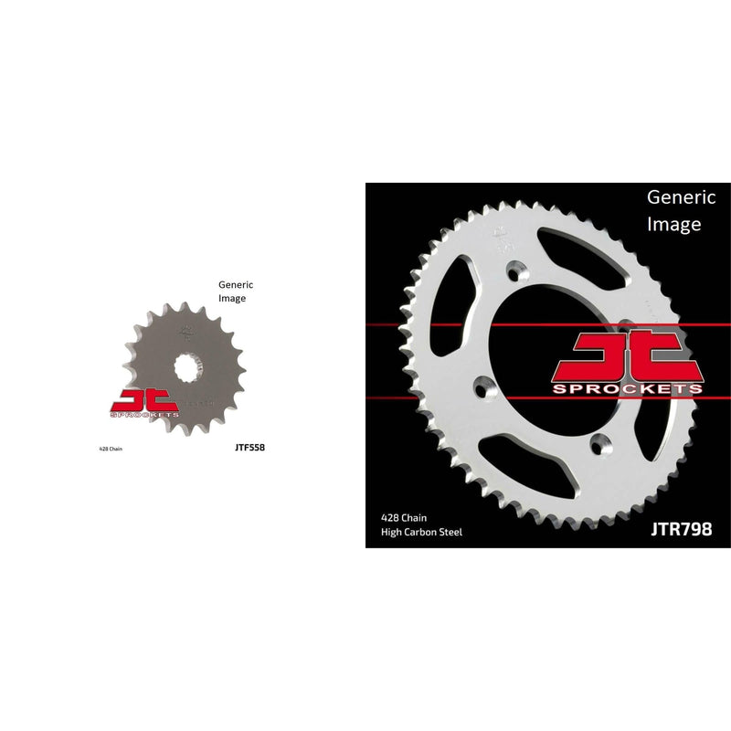 Load image into Gallery viewer, JT SPROCKETS Front and Rear Steel Sprocket Kit for OffRoad YAMAHA YZ85 2002-2016
