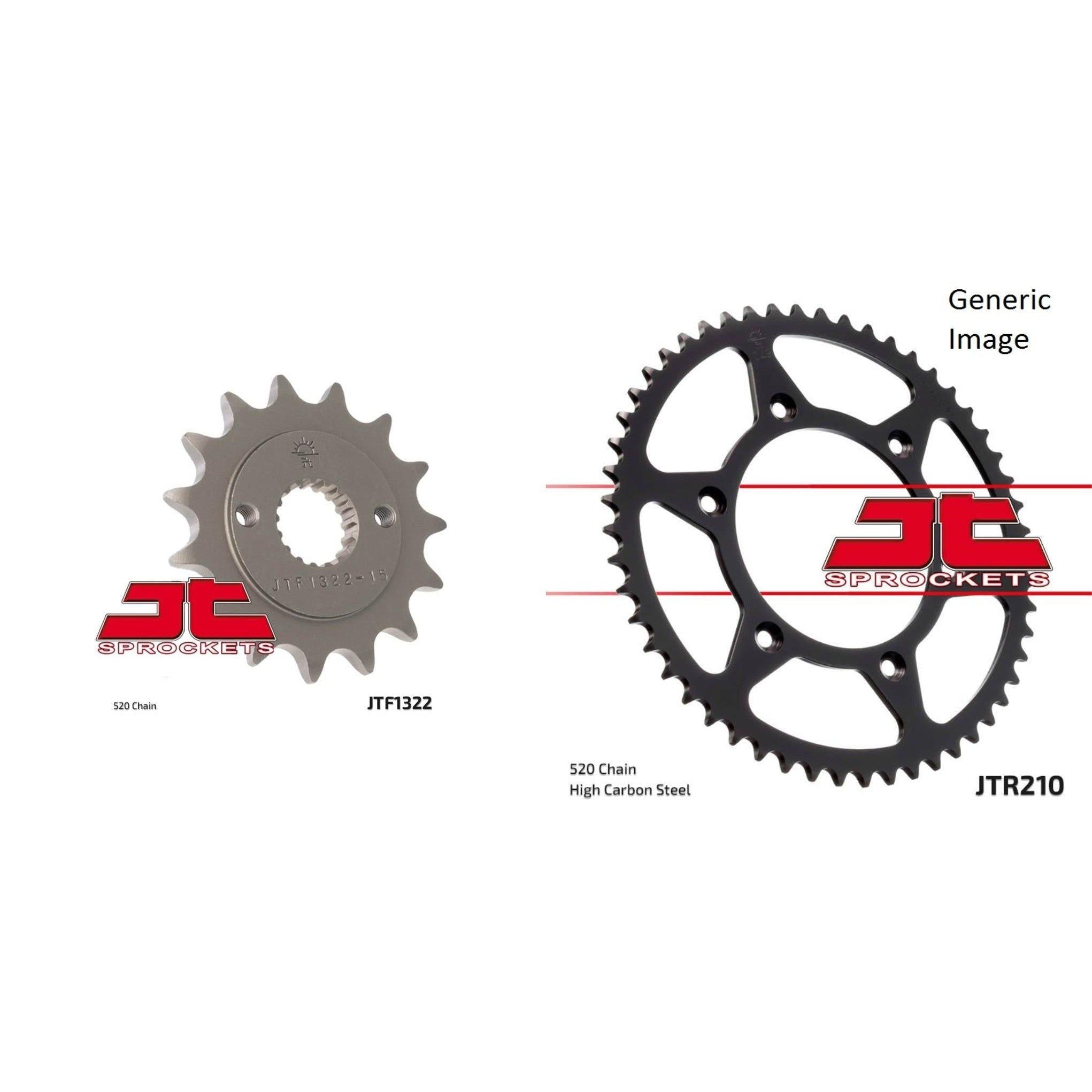 Front and Rear Steel Sprocket Kit for OffRoad HONDA XR400R 1996-2004