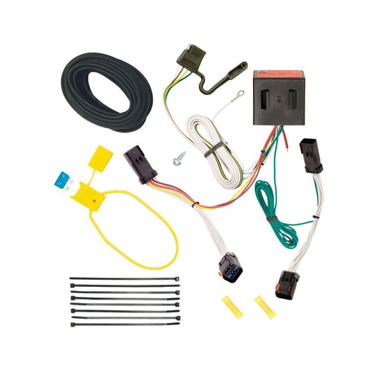 T-One T-Connector Harness, 4-Way Flat, w/Circuit Protected Module fits 2002-2007 Jeep Liberty