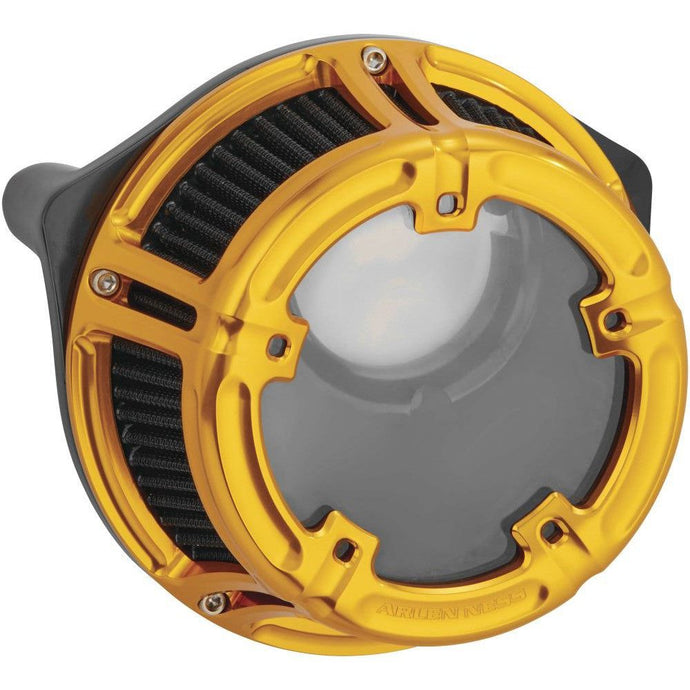 Arlen Ness Clear Sucker Gold Method Air Cleaner 18-178