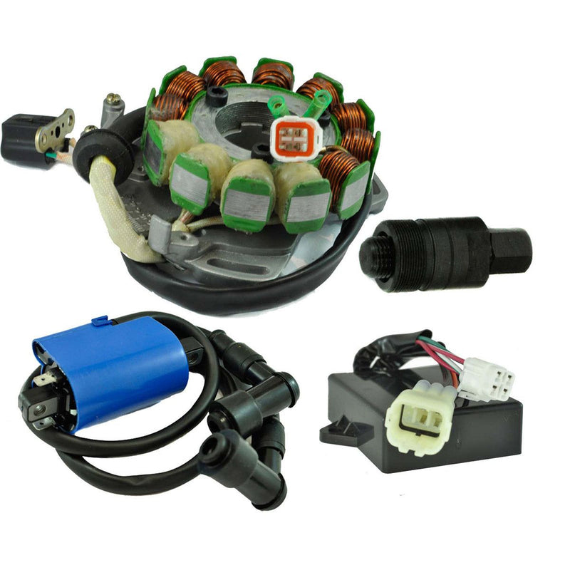 Load image into Gallery viewer, RMStator 200 W Stator And Regulator Rectifier, CDI Box, Ignition Coil and Flywheel Puller Kit
