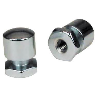Load image into Gallery viewer, Harley FLSTNI Softail Deluxe 2005-2006 Solo Mounting Nuts Chrome by Mustang
