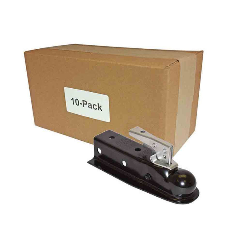 Load image into Gallery viewer, 2 Inch Class II Coupler fits 2&quot; Ball - 3&quot; Wide Tongue - Bulk Pack of 10
