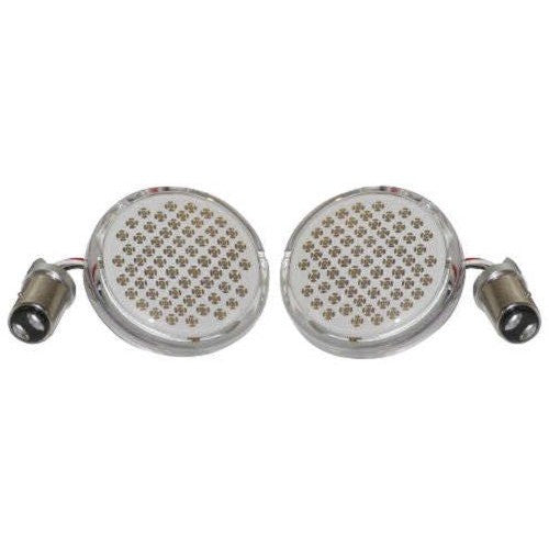 Letric Lighting Deluxe Bullet Style Turn Signal Inserts Red 1157