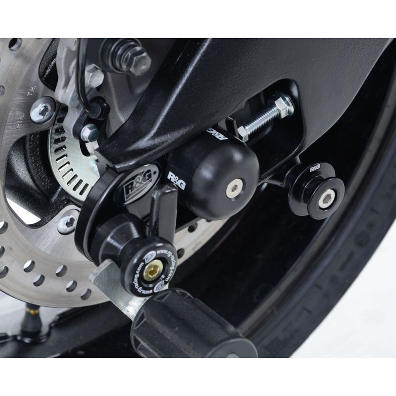 Load image into Gallery viewer, R&amp;G Racing Black Cotton Reels Offset For 2007-2018 Suzuki GSXR1000

