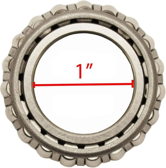 Pre-Greased Trailer Hub Kit (RHI-100-PG-PR) 4 Bolt on 4 Inch Circle with 1 inch I.D. Bearings - One Pair