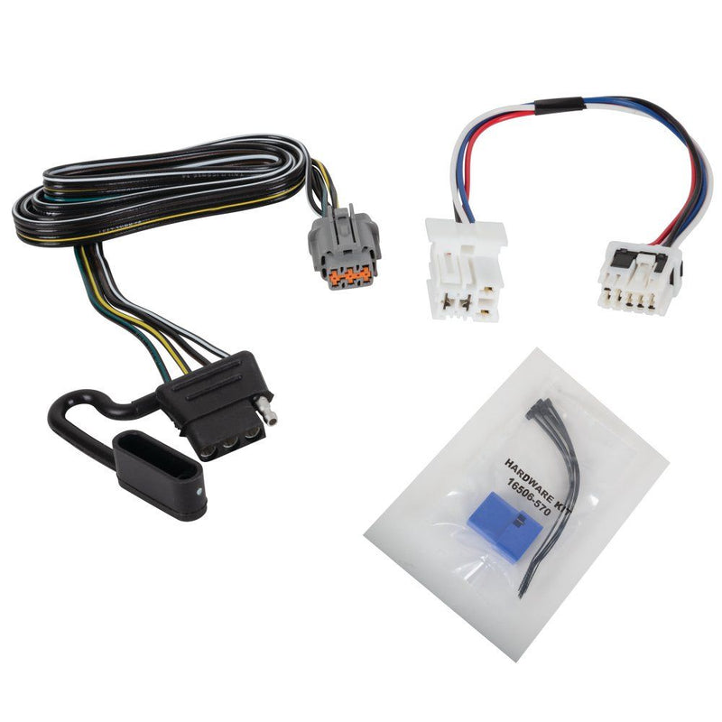 Load image into Gallery viewer, T-Connector Harness, 4-Way Flat, w/Circuit Protected Module fits Select Infiniti QX60 and Nissan Pathfinder Models
