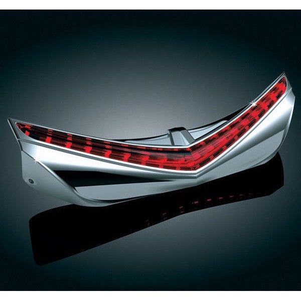 Load image into Gallery viewer, Kuryakyn Chrome Rear Bottom Fender Tip Accent Red LED Lights Honda Goldwing GL
