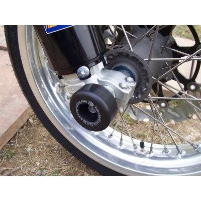 Load image into Gallery viewer, R&amp;G Racing Black Fork Protectors For 2006-2007 Aprilia SXV450
