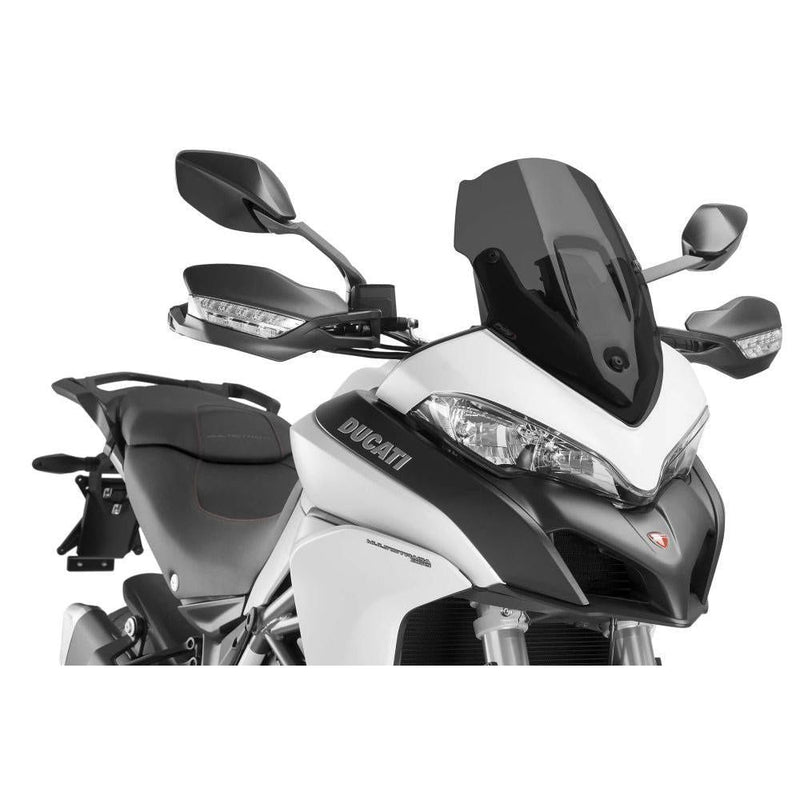 Load image into Gallery viewer, Puig Universal Windshield Racing Dark Smoke 3 mm - 7622F
