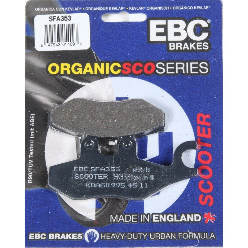 Load image into Gallery viewer, EBC 1 Pair Premium SFA Organic OE Replacement Brake Pads MPN SFA353

