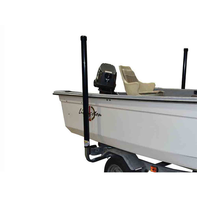 60 inch Post, Boat Trailer Guide-Ons - Black - Pair