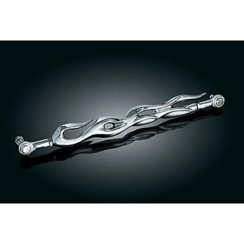 Kuryakyn Chrome Flame Shift Primary Linkage Trim Accent Harley Touring Softail