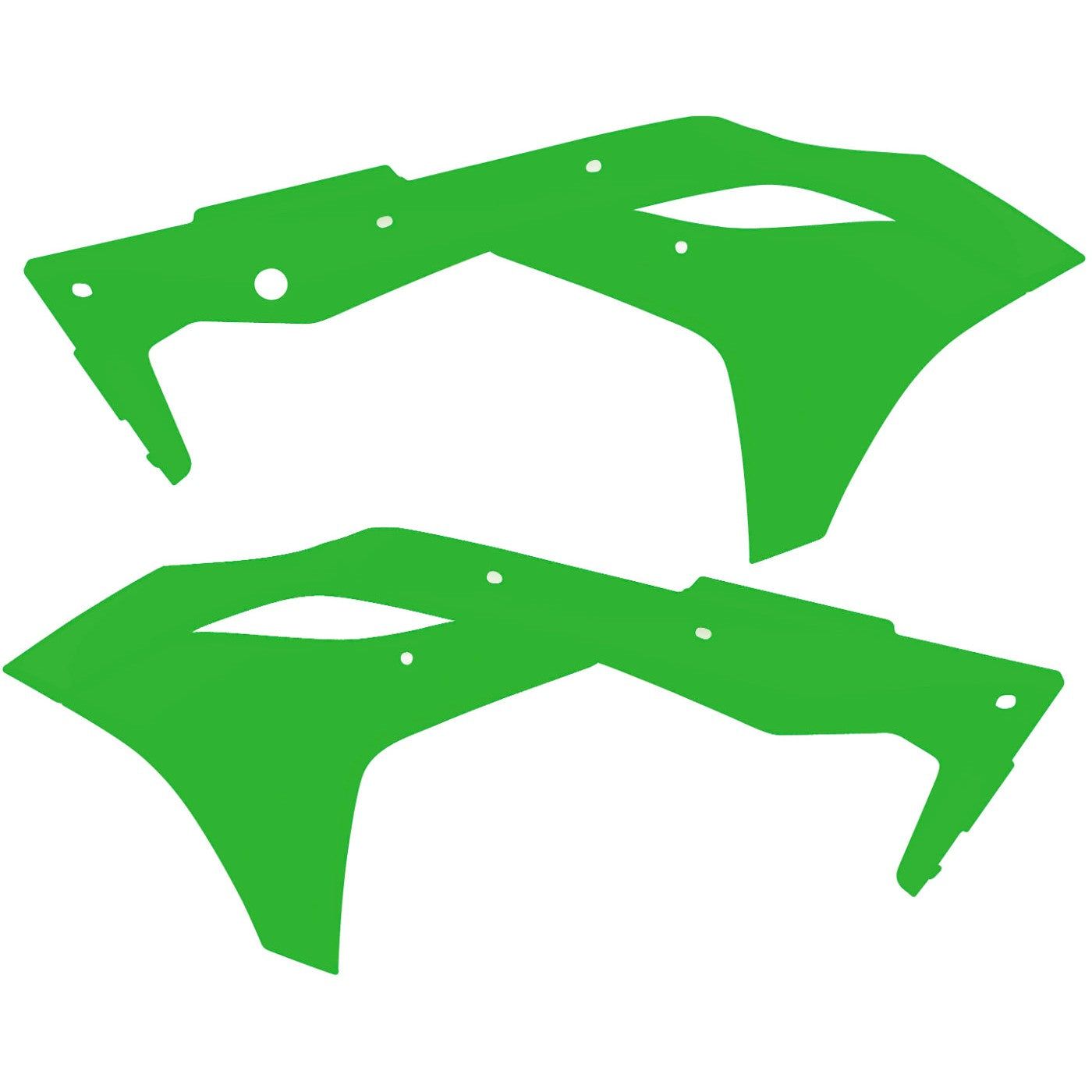 Acerbis Flo Green Radiator Shrouds for Kawasaki - 2630610235
