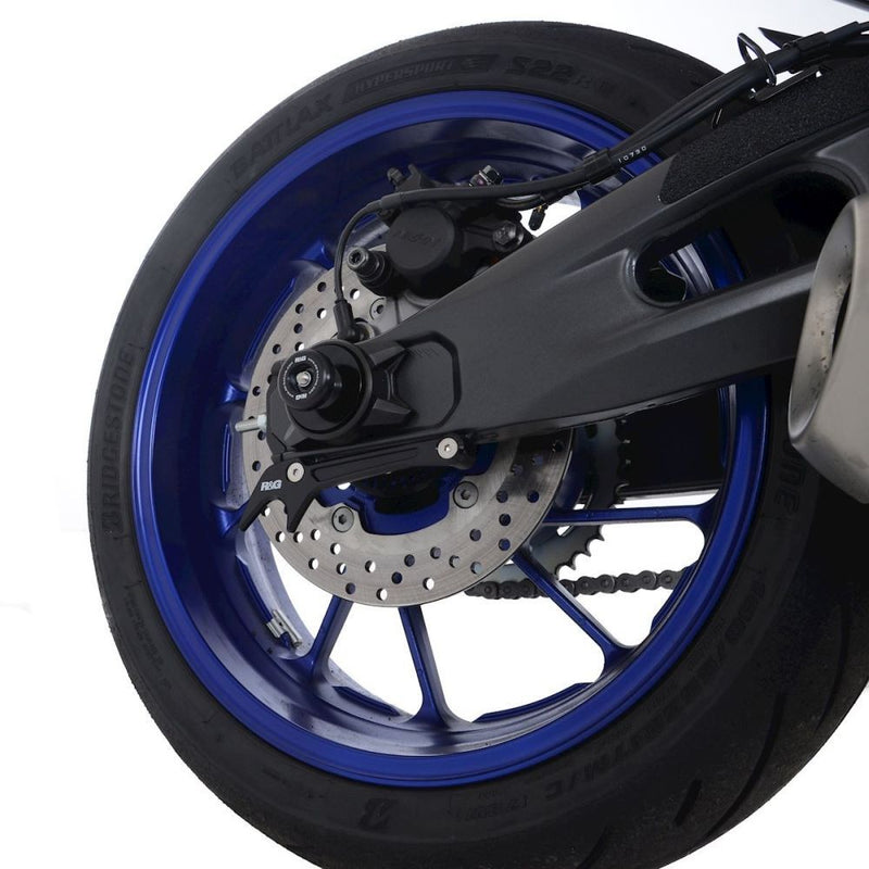 Load image into Gallery viewer, R&amp;G Racing Black Paddock Stand Hooks For 2022-2024 Yamaha MT-10
