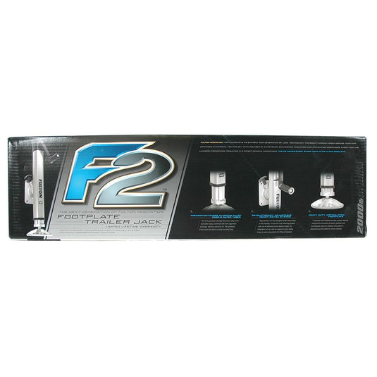 Fulton F2 Marine Trailer Jack, 2,000 lbs. Lift Capacity, Side Wind, Bolt-On Side Mount, 10 in. Travel