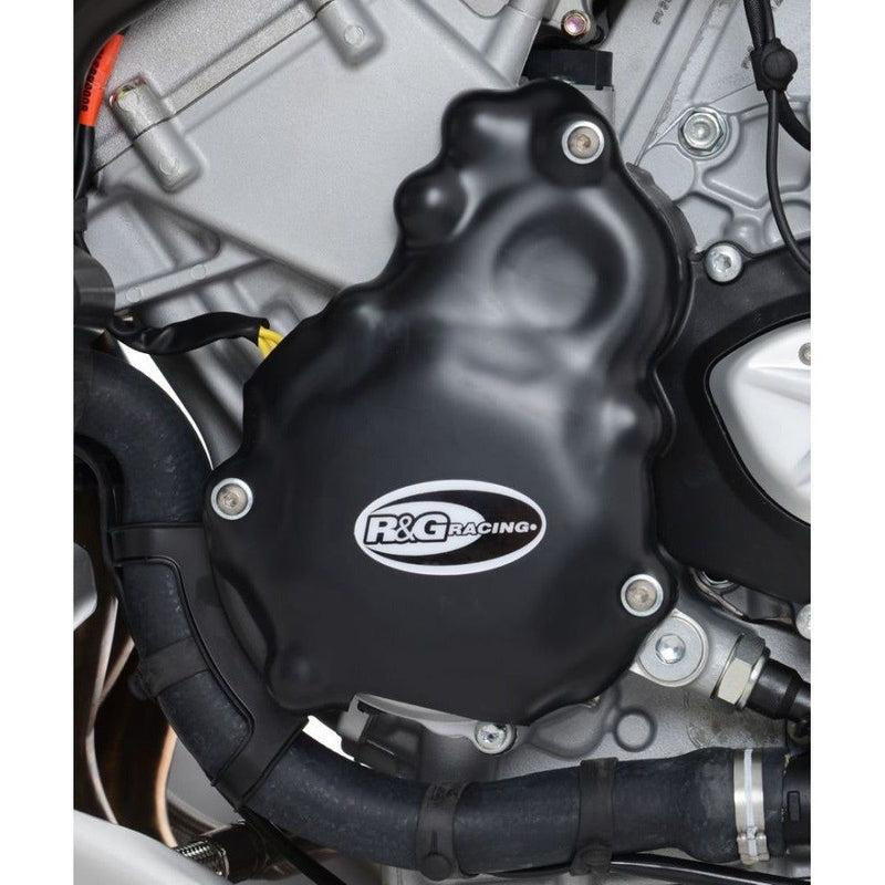 Load image into Gallery viewer, R&amp;G Racing Black 2 Piece Engine Case Cover Kit For 2015-2018 MV Agusta Turismo Veloce 800
