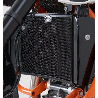 Load image into Gallery viewer, R&amp;G Racing Black Aluminum Radiator Guard For 2013-2018 KTM 690 Duke R

