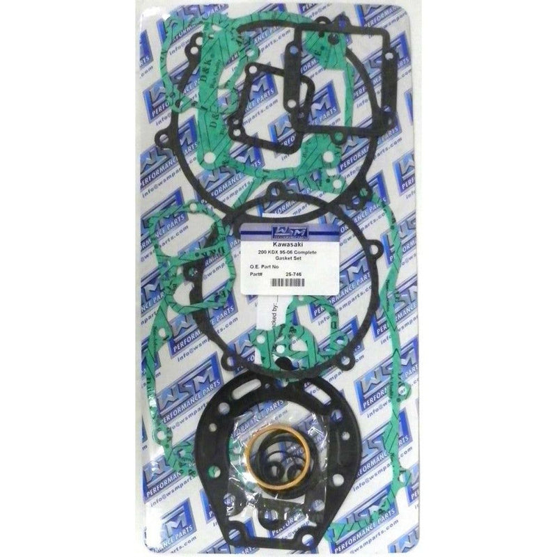 Load image into Gallery viewer, WSM Complete Gasket Kit For Kawasaki 200 KDX 95-06 25-746

