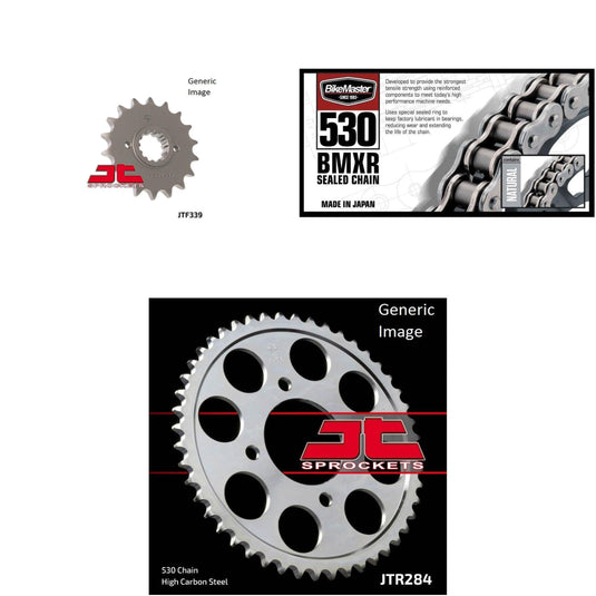 530 BMXR Chain Natural, Front & Rear Sprocket Kit for HONDA CB750K 1980-1982