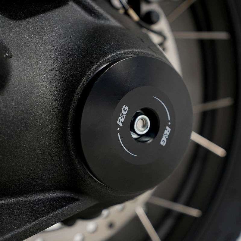 Load image into Gallery viewer, R&amp;G Racing Black Spindle Blanking Plate Kit For 2024-2024 BMW R 1300 GS Adventure
