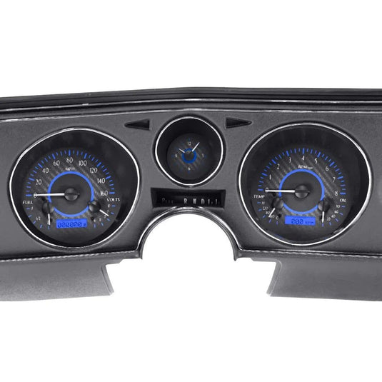 Dakota Digital 1969 Chevrolet Chevelle/ El Camino VHX Gauge Kit with Analog Clock VHX-69C-CVA
