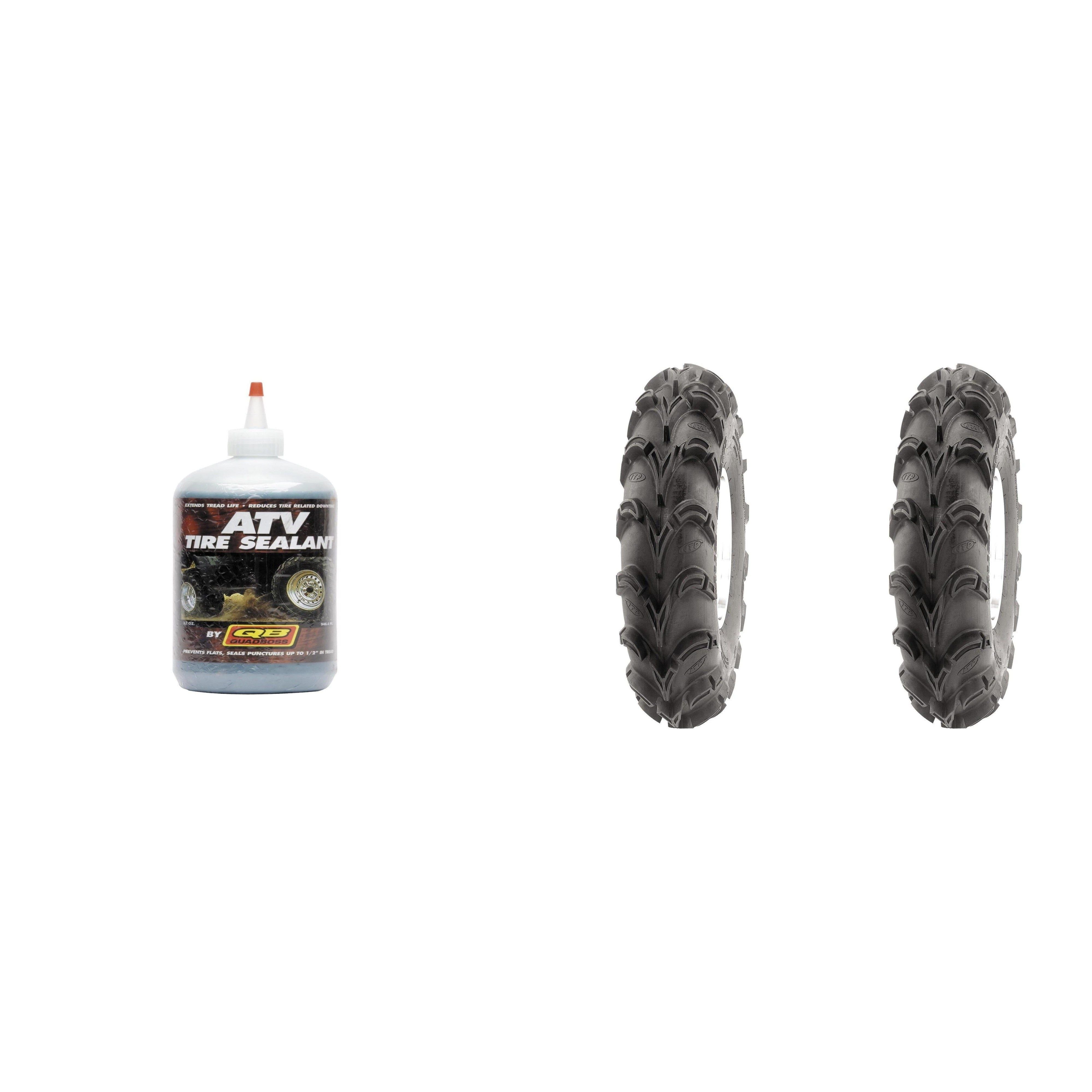 Set of 2 ITP Mud Lite XXL Front/Rear Tires 30x12-12 6-ply with QUADBOSS Sealant
