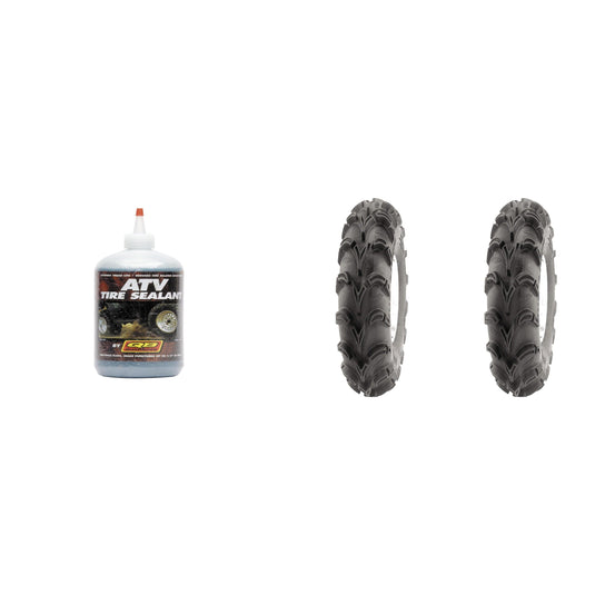 Set of 2 ITP Mud Lite XXL Front/Rear Tires 30x12-12 6-ply with QUADBOSS Sealant