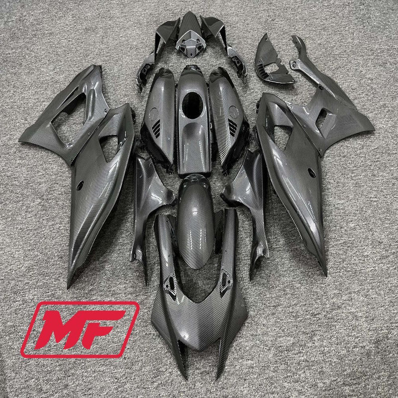 Load image into Gallery viewer, Monster Fairings Full Kit Yamaha R7 21-23 Carbon Fiber Style + Windshield + Gas Tank Cover
