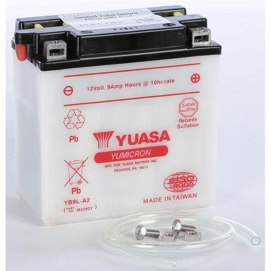 Yuasa Conventional YB9LA2 12 Volt Battery YUAM2292Y