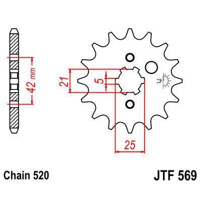Load image into Gallery viewer, Front &amp; Rear Sprocket Kit for YAMAHA XV250 S Virago 95-08 JT Sprockets
