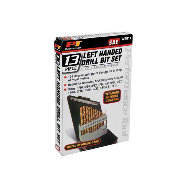 Load image into Gallery viewer, 13 Piece Left Handed Drill Bit Set
