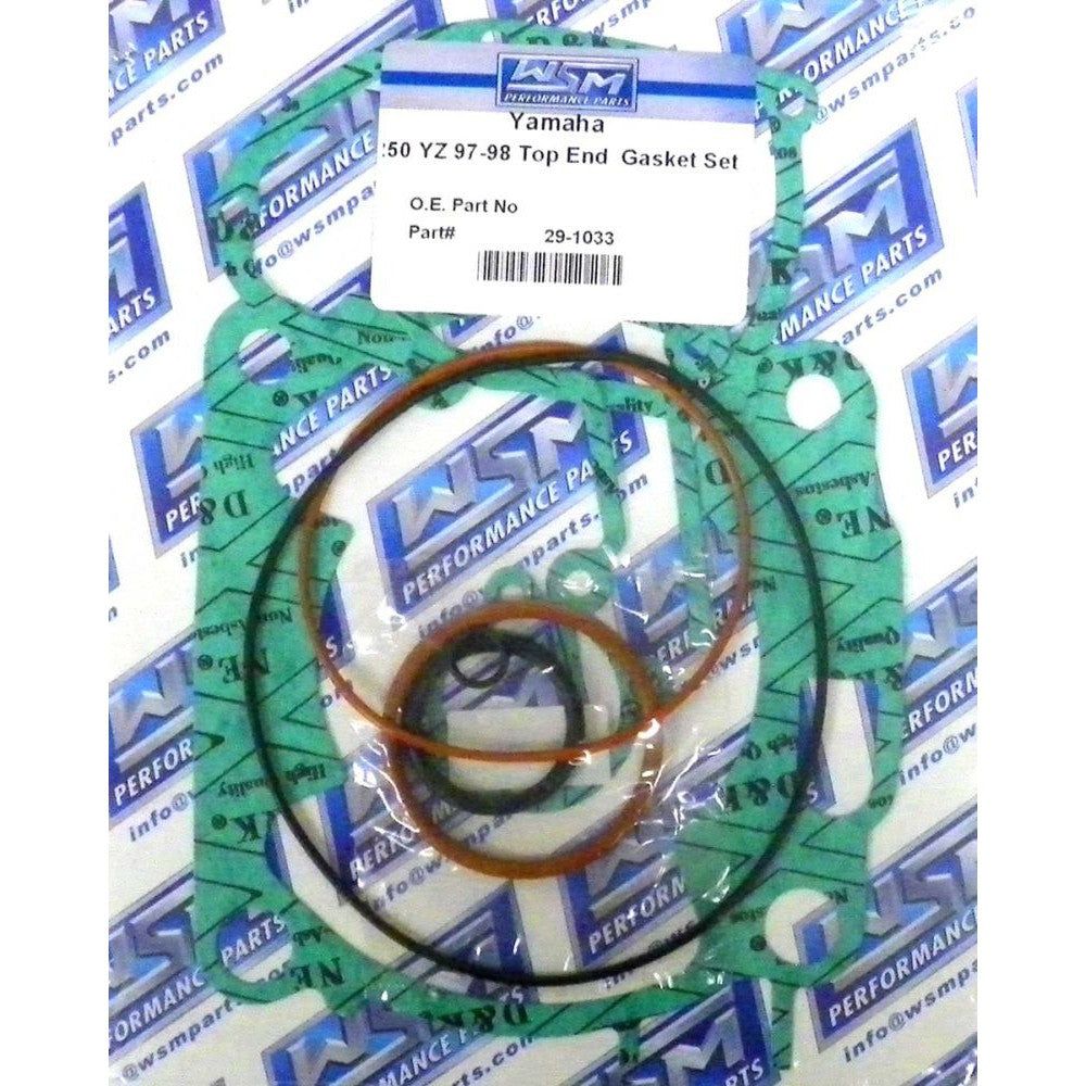 WSM Top End Gasket Kit For Yamaha 250 YZ 97-98 29-1033